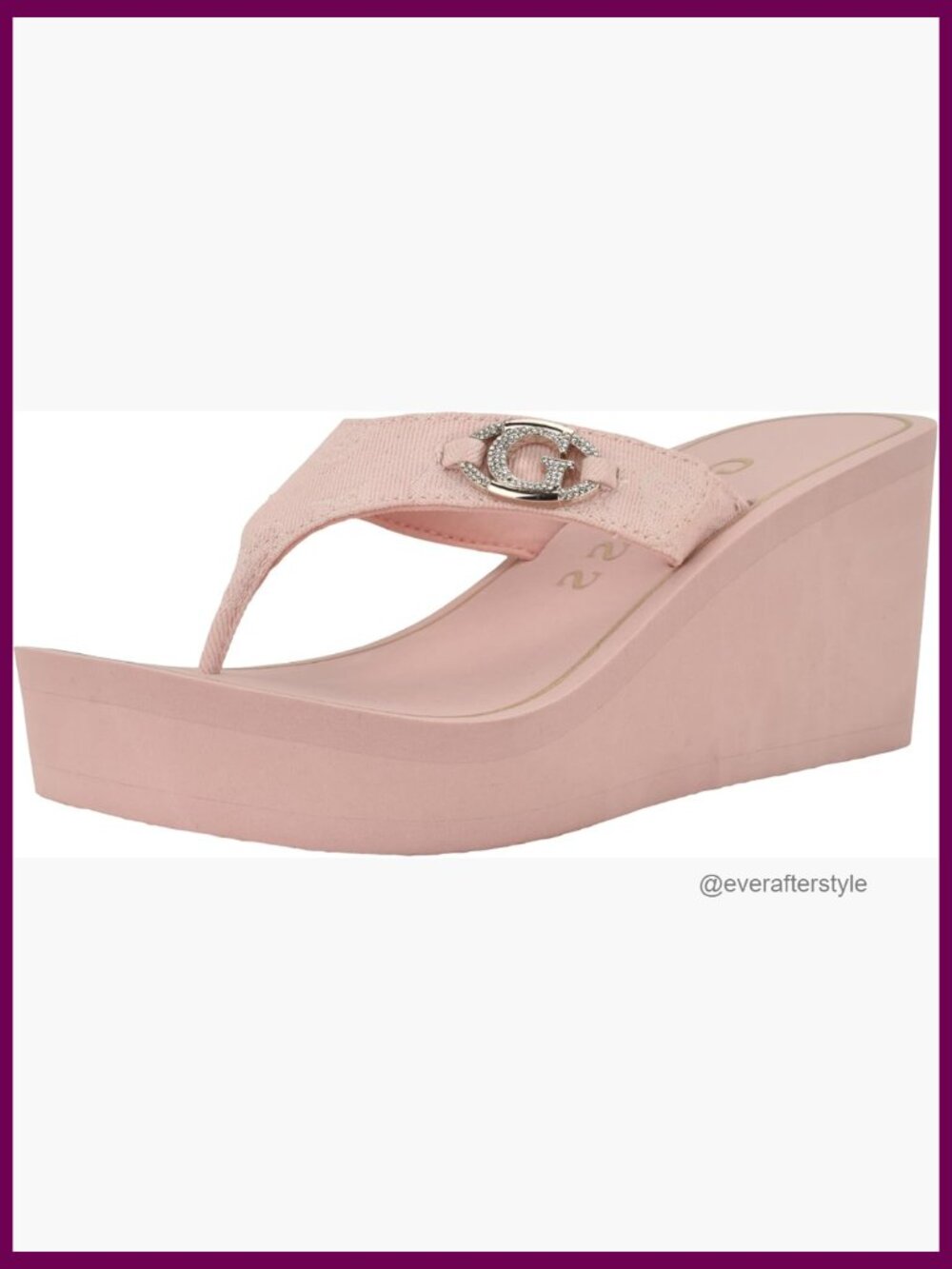 Chic Wedge Sandal with Ankle Strap - Mixed Materials Platform Heel